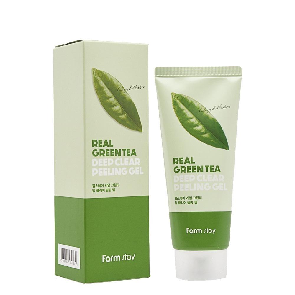 ᐉ Пилинг-гель с зеленым чаем FarmStay Real Green tea Deep Clear Peeling ...