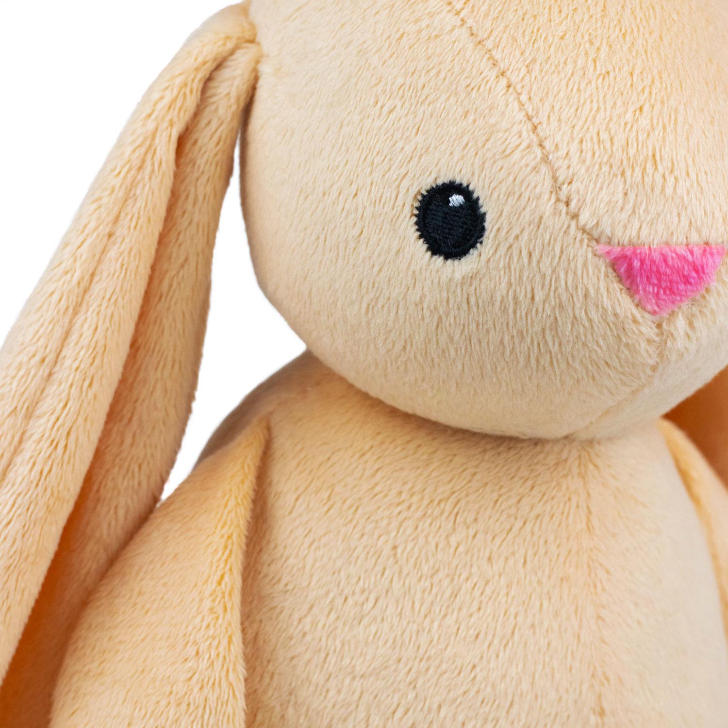 М'яка іграшка KidsQo Зайчик Хагсі 23 см Бежевий (KD7220) - фото 4