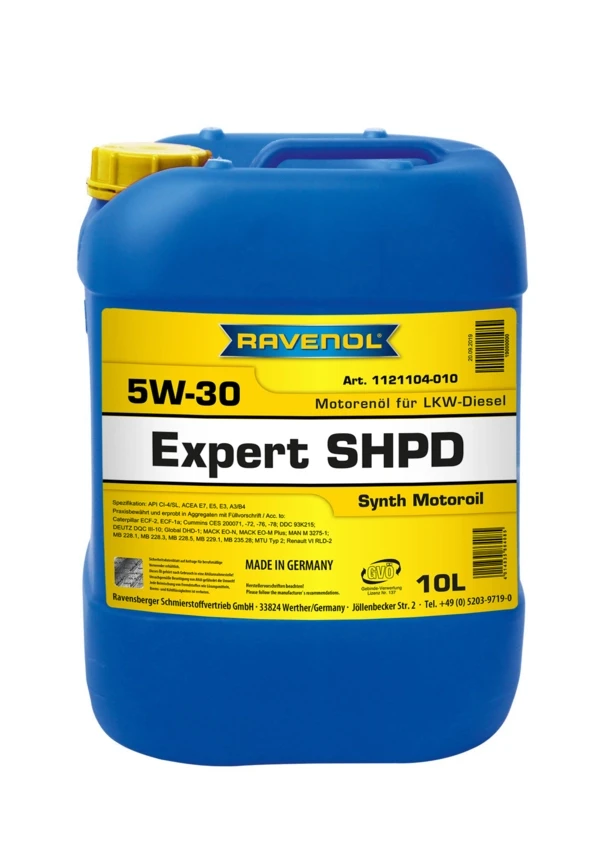 Моторное масло RAVENOL Expert SHPD 5W-30 синтетика 10 л (1121104-010)