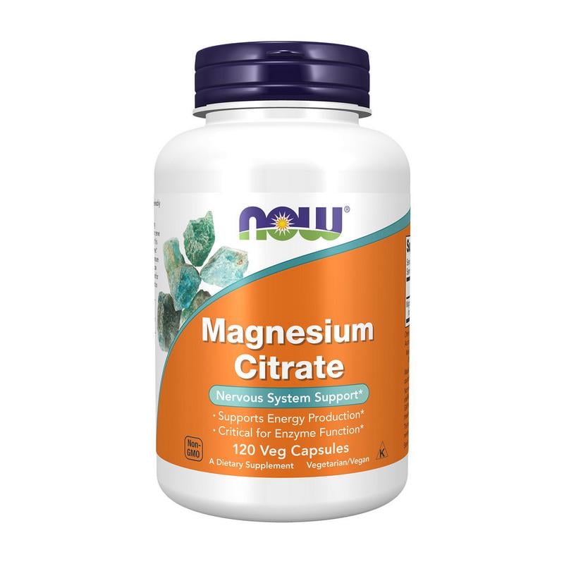 Магний цитрат NOW Magnesium Citrate 120 вер. капс.