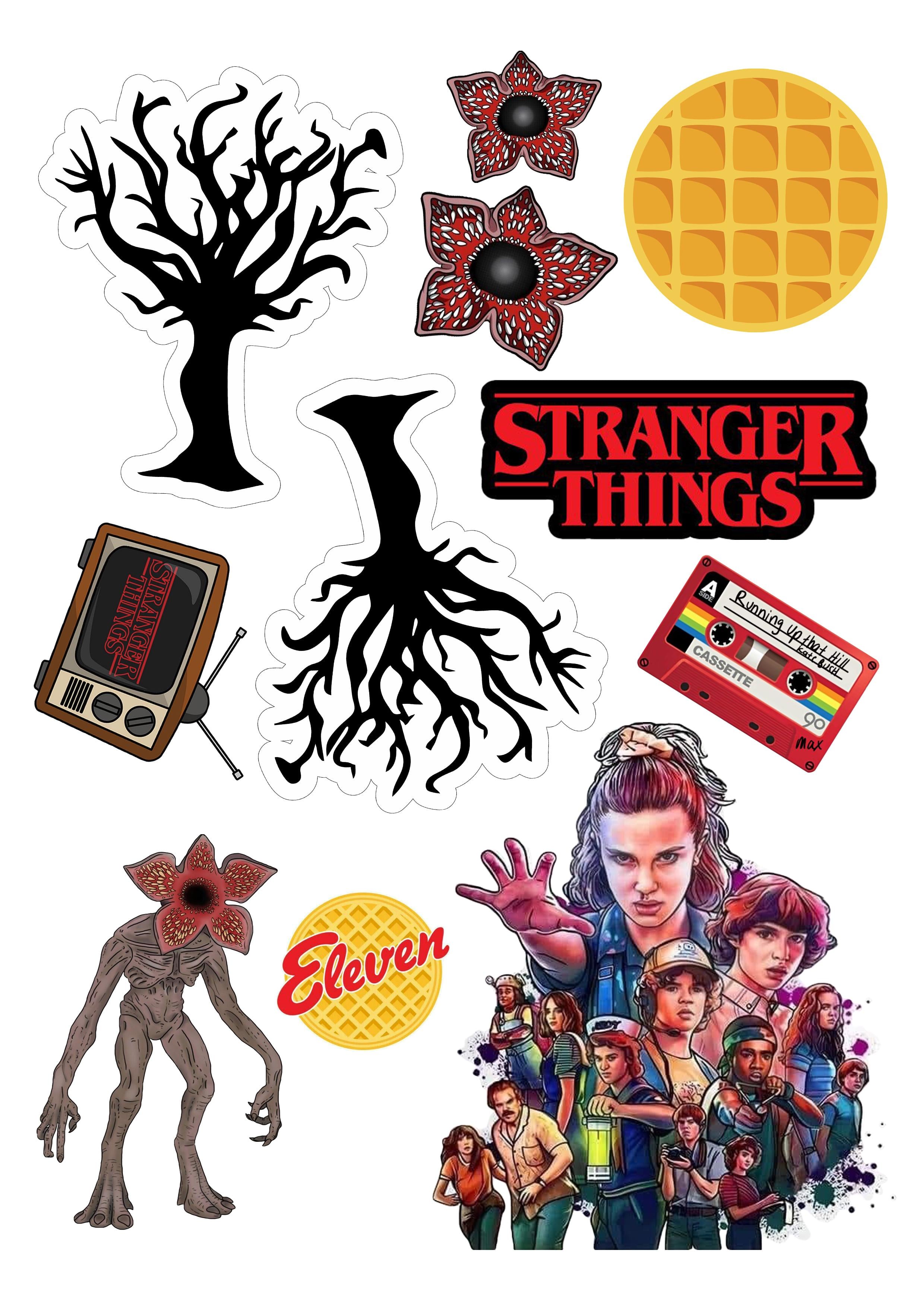 Папір вафельний для торта StRanger Things їстівний декор А4 (1302264202)