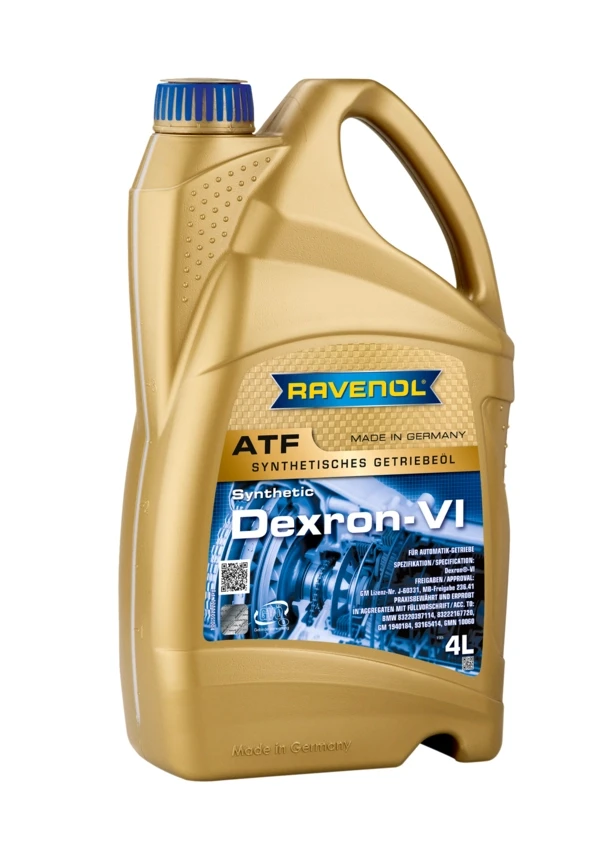 Масло для АКПП RAVENOL ATF Dexron VI синтетика 4 л (1211105-004)
