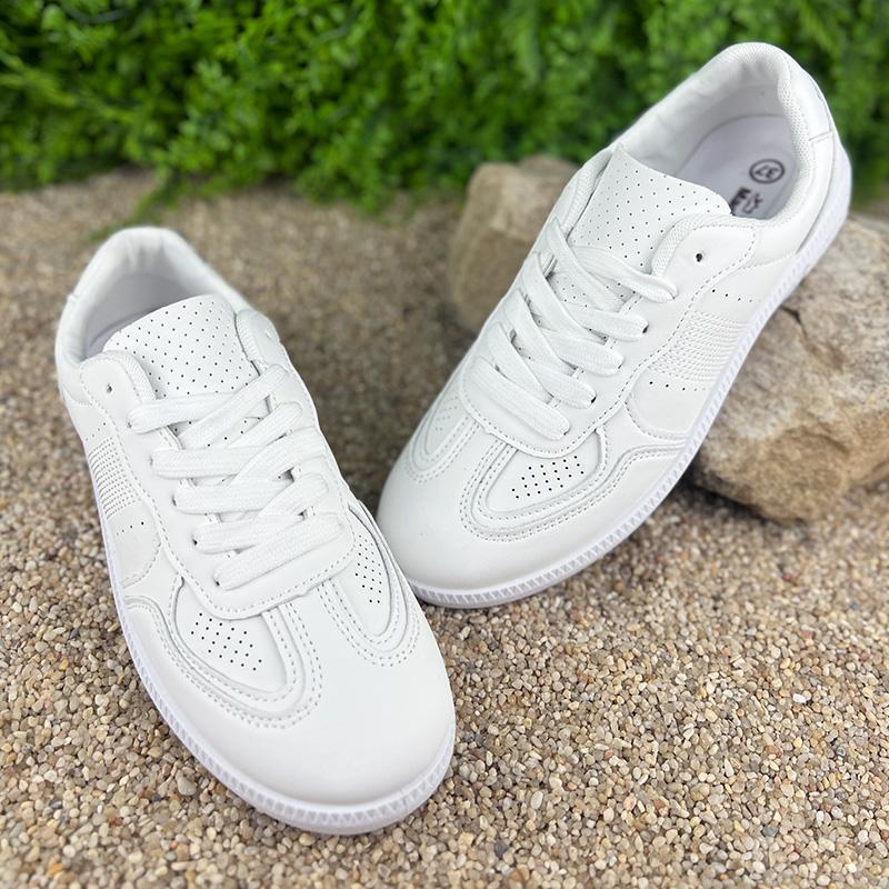 Кеди жіночі екошкіра Е-0020717-1 p. 36 23 см Білий Кеди жіночі екошкіра Е-0020717-1 p. 36 23 см Білий