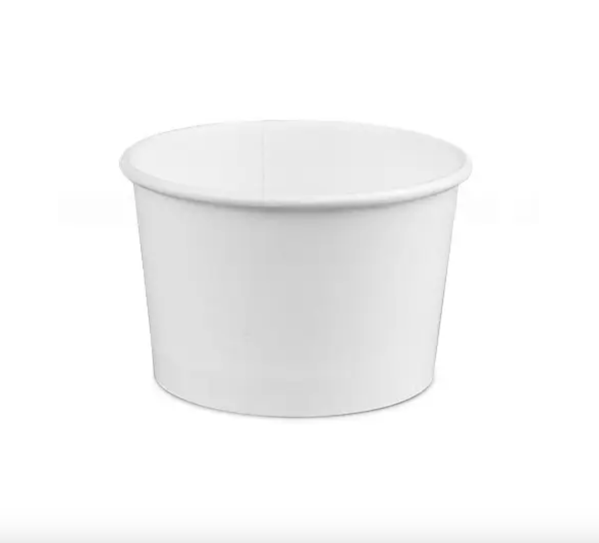 Стакан-креманка картонний 286 мл 35 штук Білий