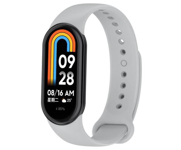 Ремінець Silicone для Xiaomi Smart Band 9 Світло-сірий - фото 1