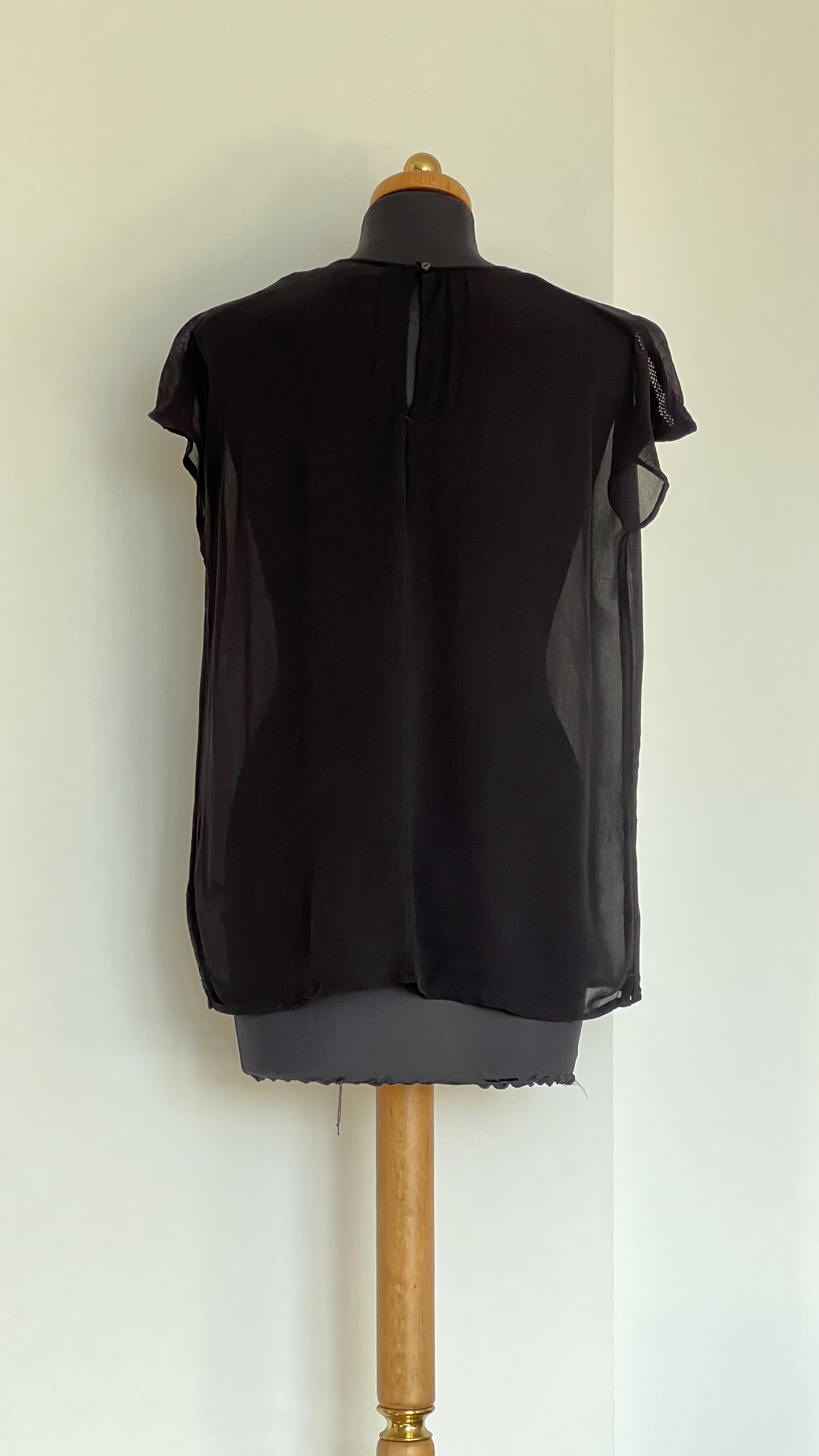 Блузка Next напівпрозора M Чорний - фото 2 Блузка Next напівпрозора M Чорний - фото 2