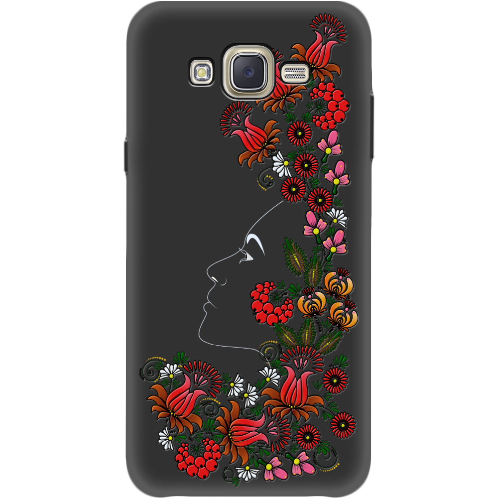 Чехол BoxFace Samsung J700H Galaxy J7 3D Ukrainian Muse Черный силикон (24496-bk64-35121)