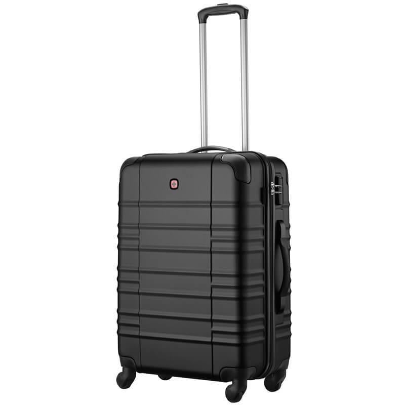 Валіза Wenger Amplar середня пластик 4 колеса 61 л Чорний (653146)