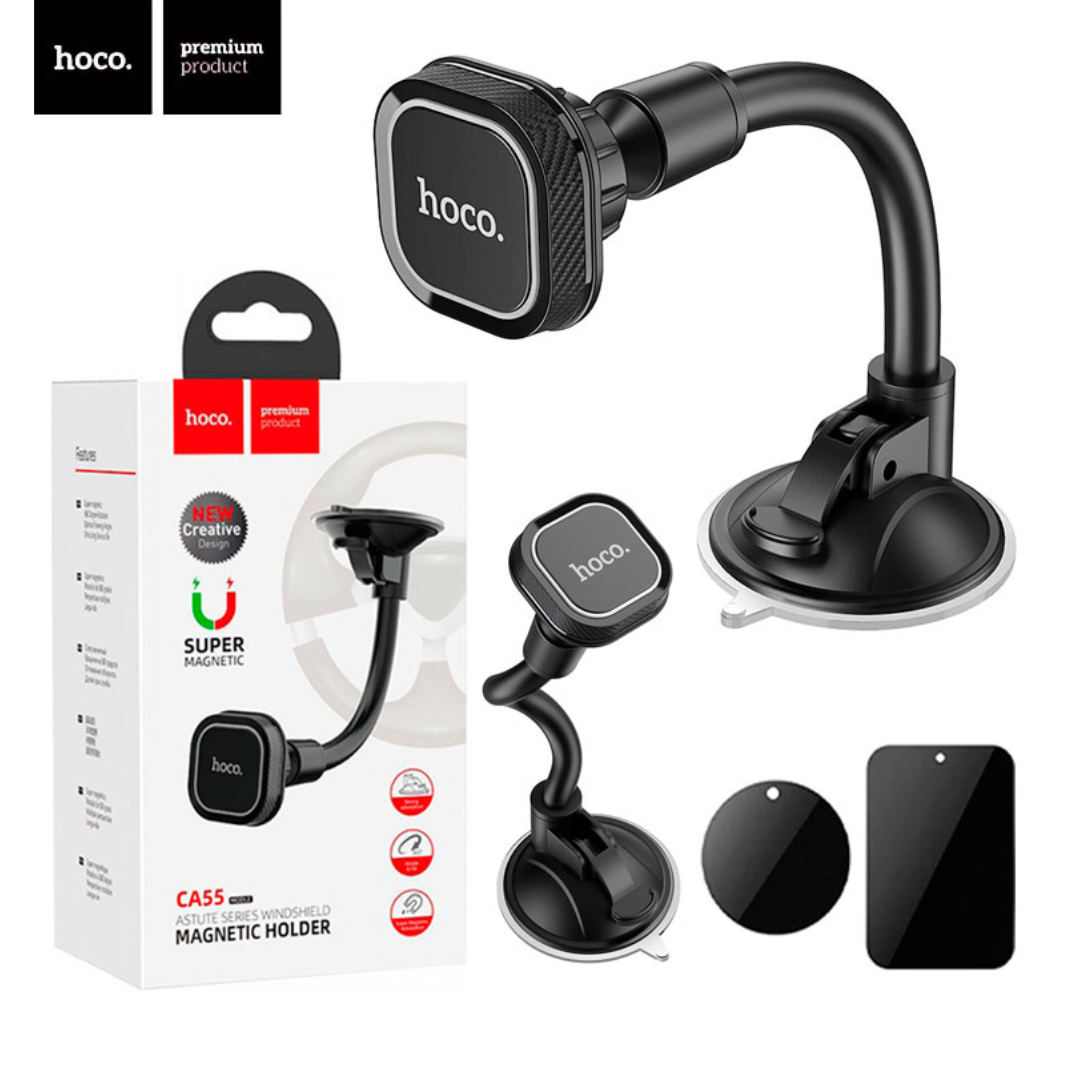 Автодержатель для телефона магнитный Hoco CA55 на лобовое стекло (29090810) - фото 4