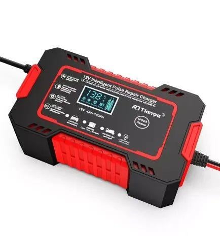Автомобільний зарядний пристрій 12V 6 A з цифровим LCD дисплеєм (10680)