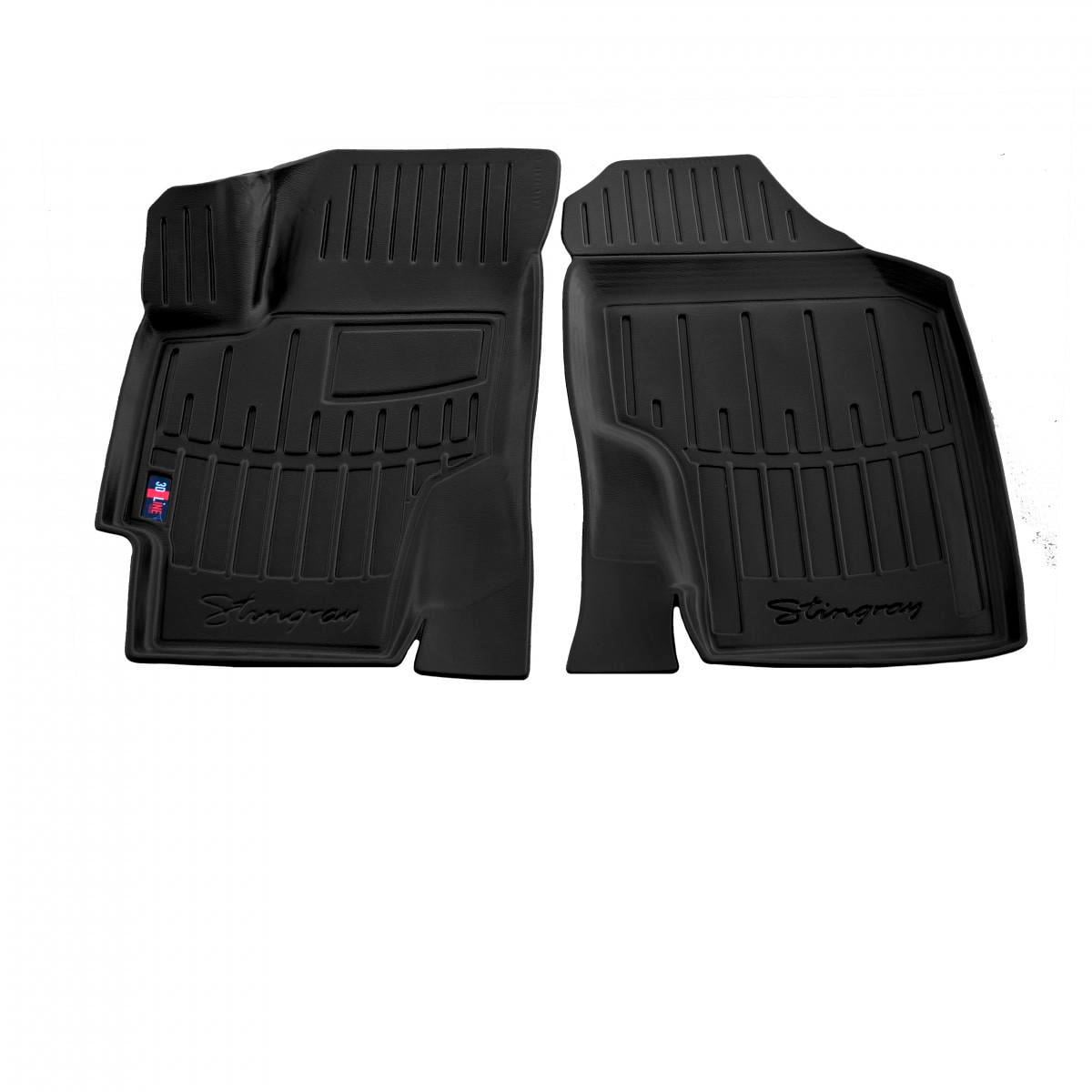 Коврики автомобильные в салон Stingray для Hyundai Accent 2006-2010/KIA Rio 2005-2010 резина Черный (5009152)