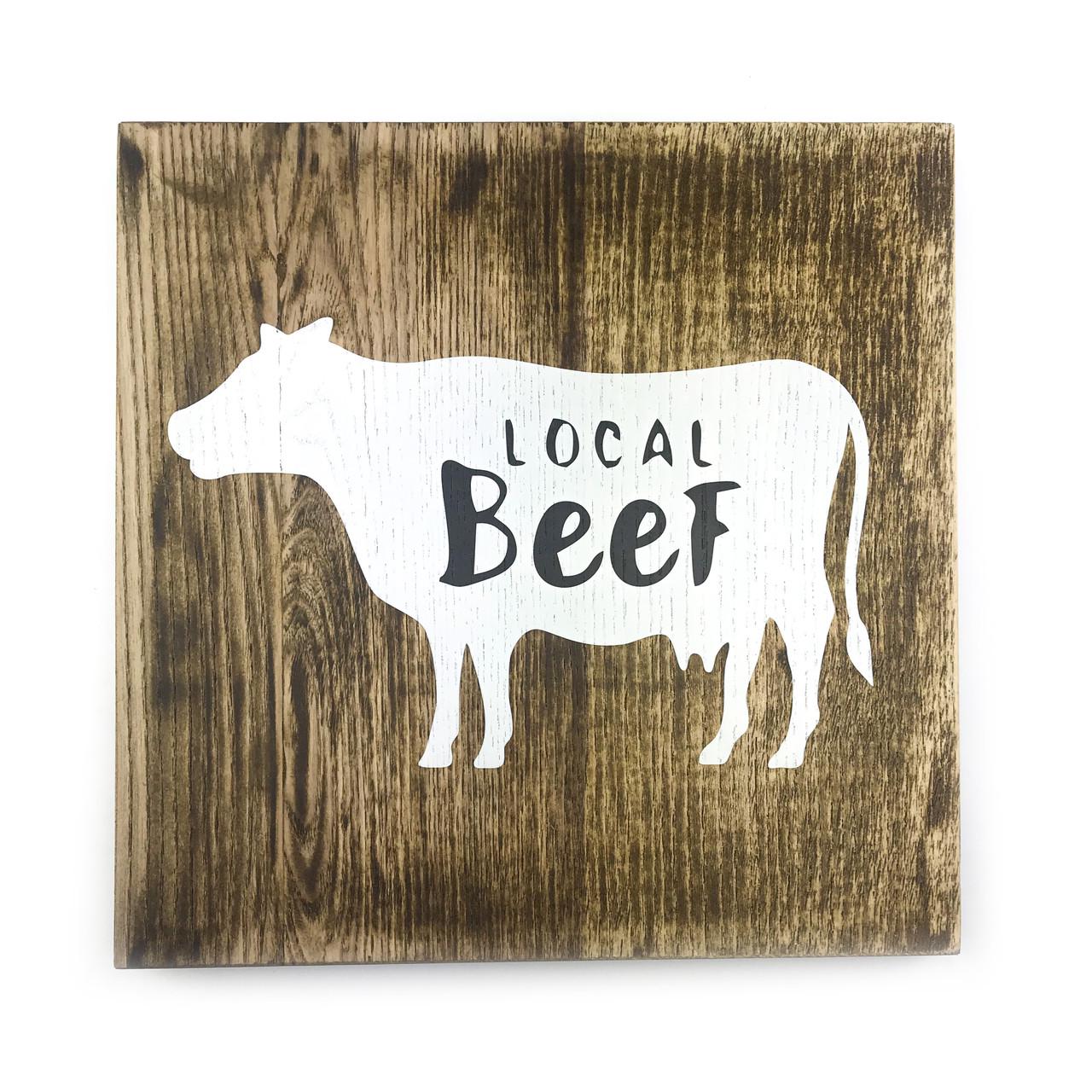 Картина деревянная Local Beef 25х25 мм Коричневый (кд000125х25)