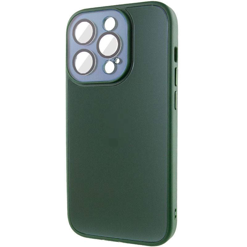 Протиударний Чохол TPU+Glass Sapphire Midnight для Apple iPhone 14 Pro (6.1") Зелений / Forest green - фото 3