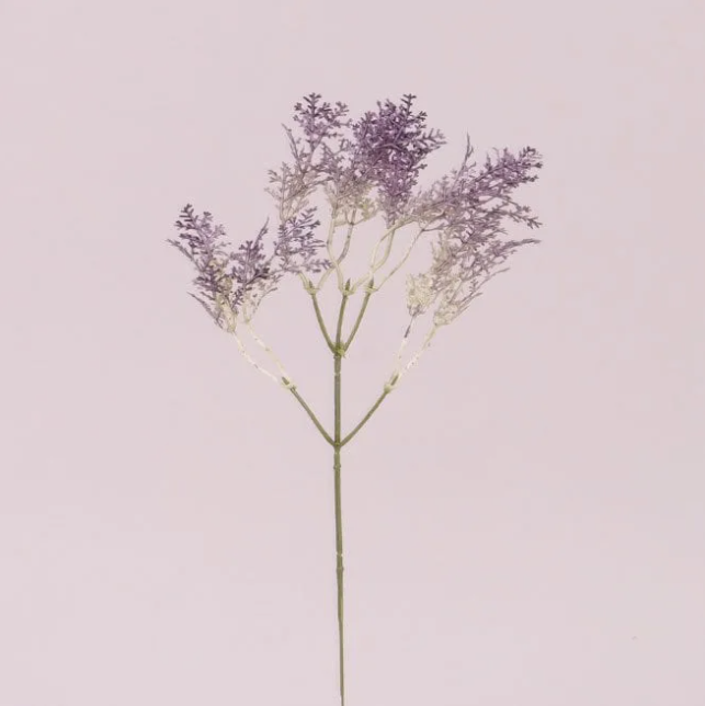 Веточка декоративная Flora с фиолетовым цветом 12 шт. (73008)