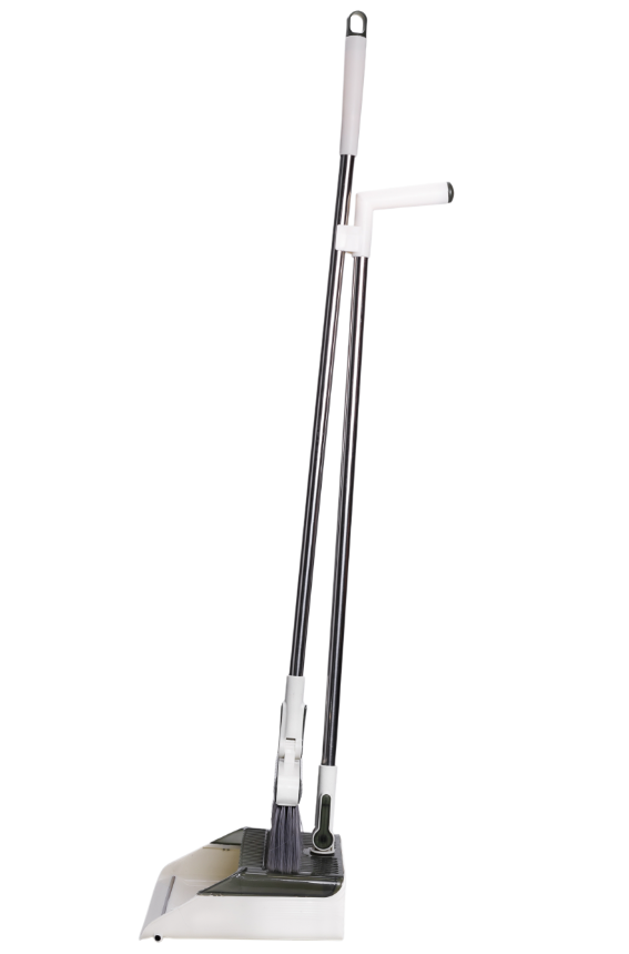 Набір для прибирання щітка та совок з довгою ручкою 110 см Зелений - фото 5