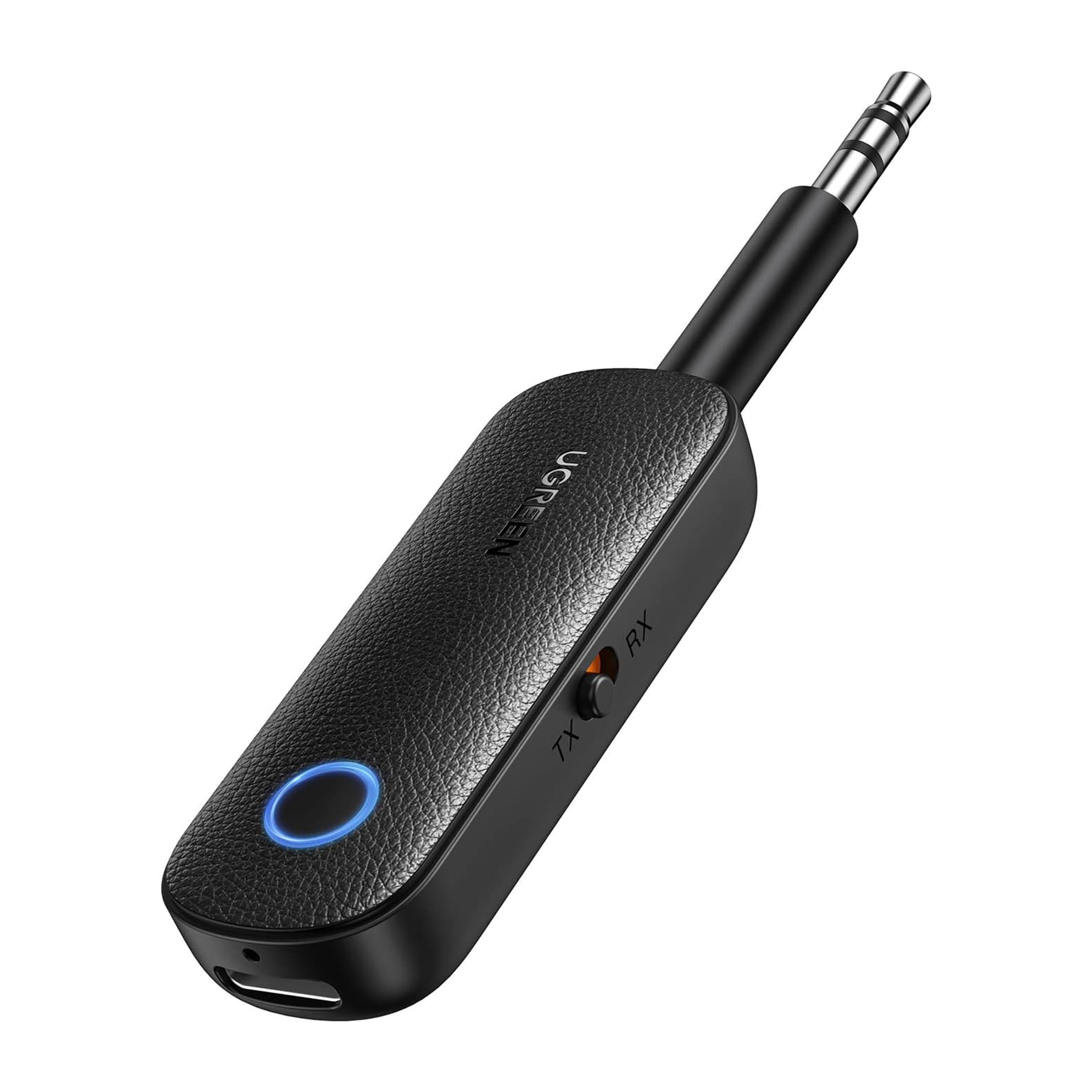 Адаптер UGREEN Bluetooth 5.0 приемопередатчик USB-3,5 мм minijack AUX стерео Черный (80893)