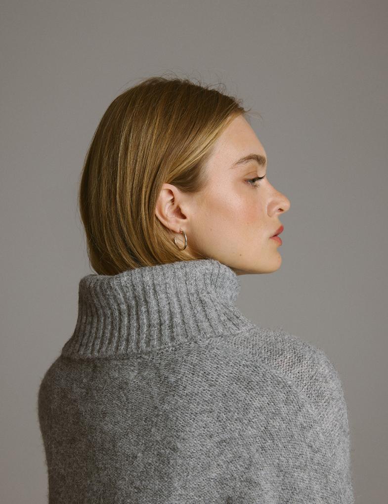 Светр жіночий Diverse TOLIP M Сірий меланж (5905384057983) - фото 4 Светр жіночий Diverse TOLIP M Сірий меланж (5905384057983) - фото 4