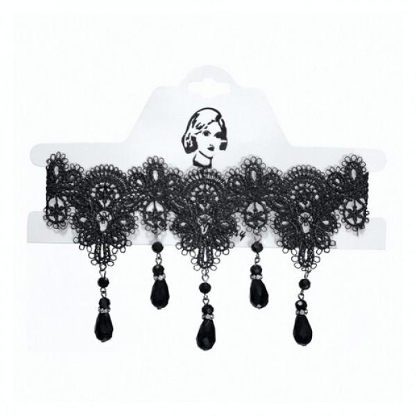 Декор для Хэлоуина Seta Чокер ажурный с подвесками (18-606)