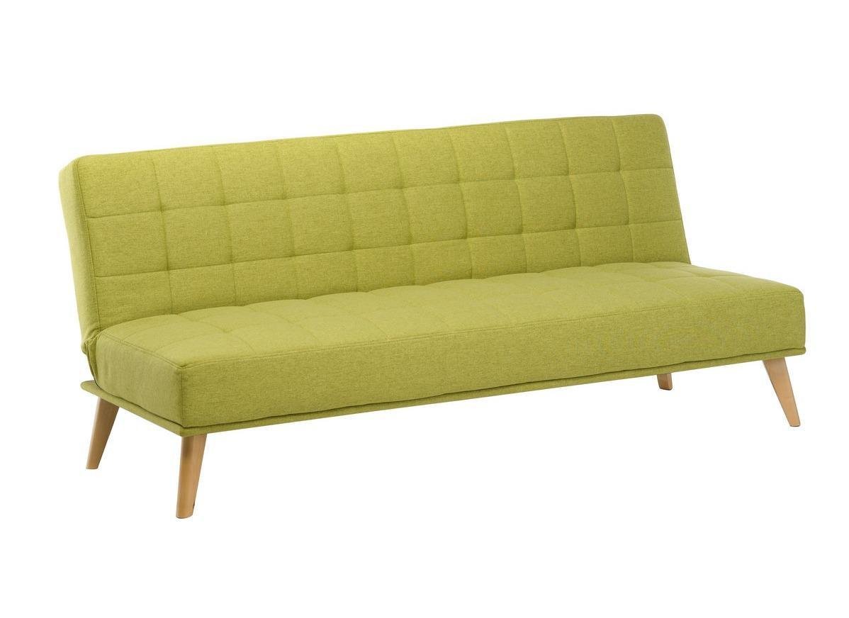Диван-софа раскладной для кабинета, гостиной, офиса Vetro Mebel Клер 1790х820х810 дерево/ткань цвет натуральный/лаймовый пунш