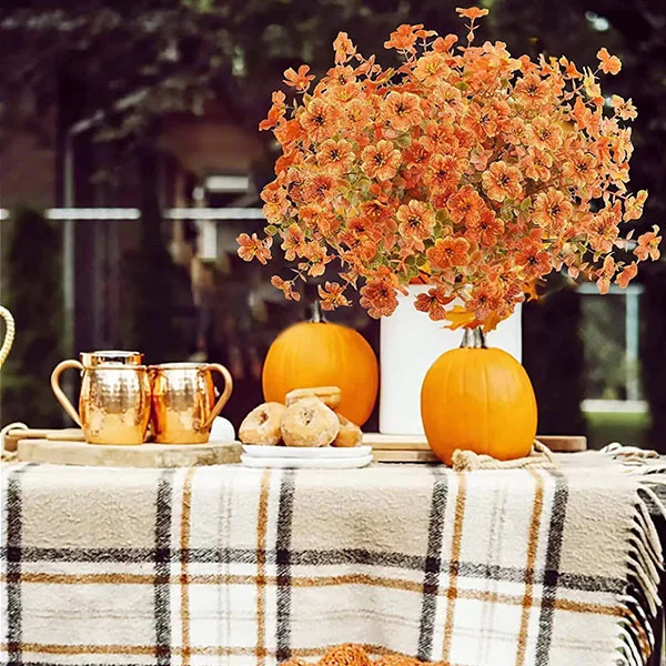 Искусственные цветы для декора C01289-1 Осенний букет 10 веток (C01289- 1) - фото 6