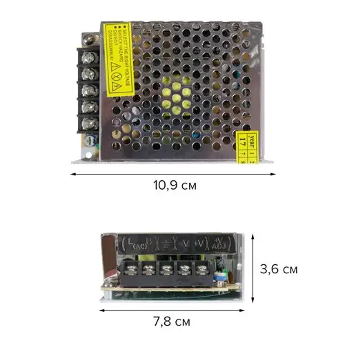 Блок питания Standart негерметичный 12 V 100 Вт 8,5 A (TR-100-12) - фото 2