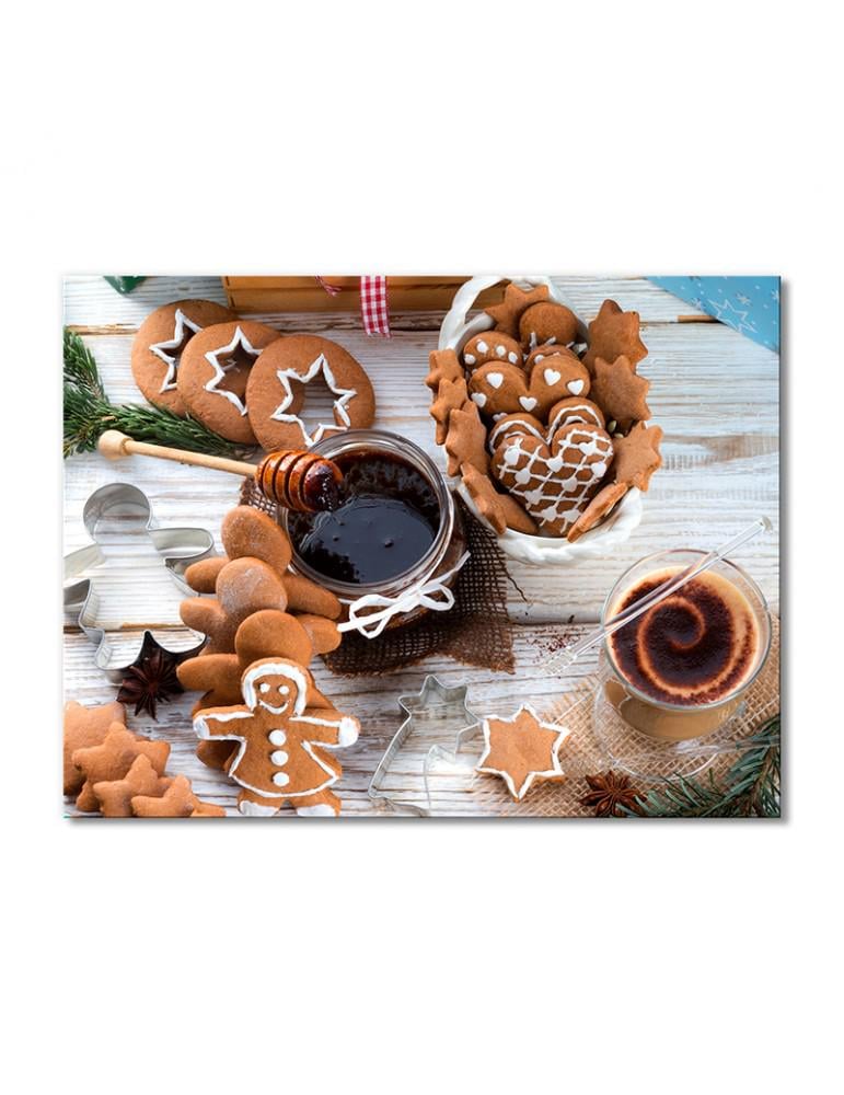 Картина модульная Рождественский завтрак 1 модуль 60x90 см (011612eda_i_napitki)