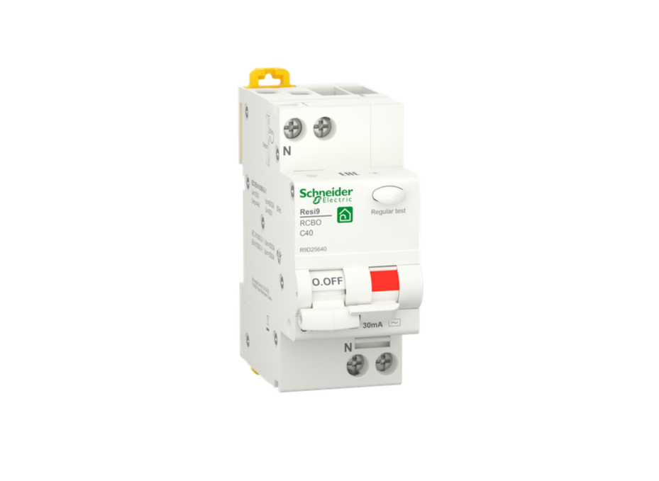 Дифференциальный автомат SCHNEIDER ELECTRIC RESI9 1P+N 40A C 30mA 6kA C2