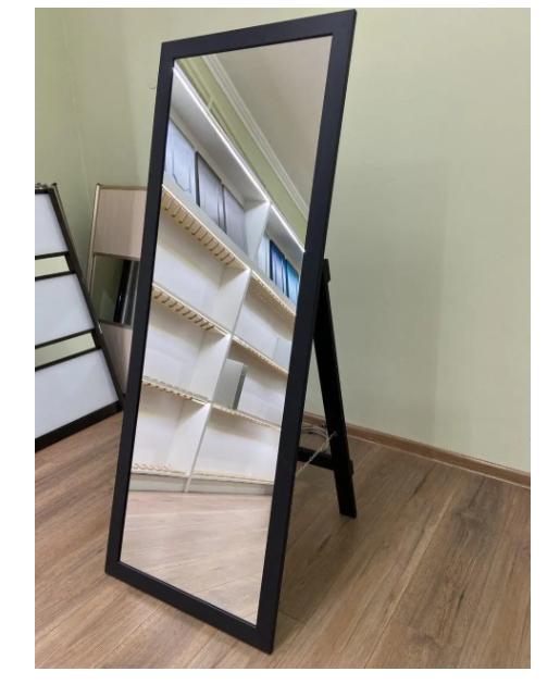 Напольное зеркало 1800 в прямой раме на ножке 1500х800 мм Черный (29358434) - фото 1 Напольное зеркало 1800 в прямой раме на ножке 1500х800 мм Черный (29358434) - фото 1