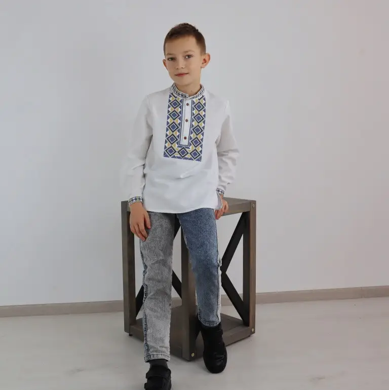 Рубашка детская с вышивкой XRmaster Эней 116 см (0001643) - фото 3