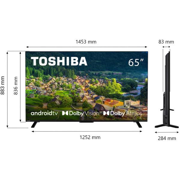Телевизор Toshiba 65UA2363DG 65" UHD LED T2 Android 11 2x12W Dolby Digital HDMI Wi-Fi VESA 400x200 M4 Black (65UA2363DG) - фото 9 Телевизор Toshiba 65UA2363DG 65" UHD LED T2 Android 11 2x12W Dolby Digital HDMI Wi-Fi VESA 400x200 M4 Black (65UA2363DG) - фото 9