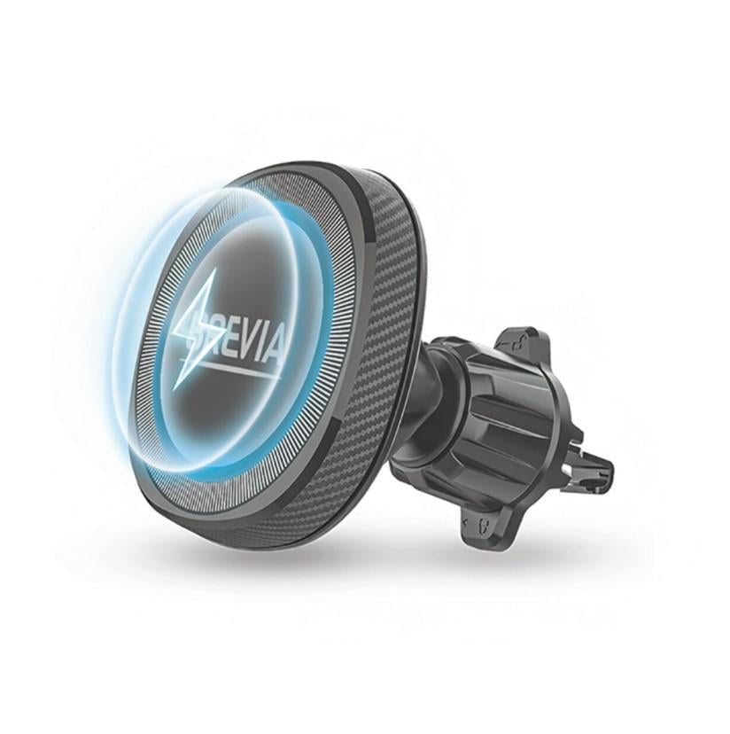 Держатель в машину Brevia AirVent Ultra MagCharge с беспроводной зарядкой на дефлектор 15 W