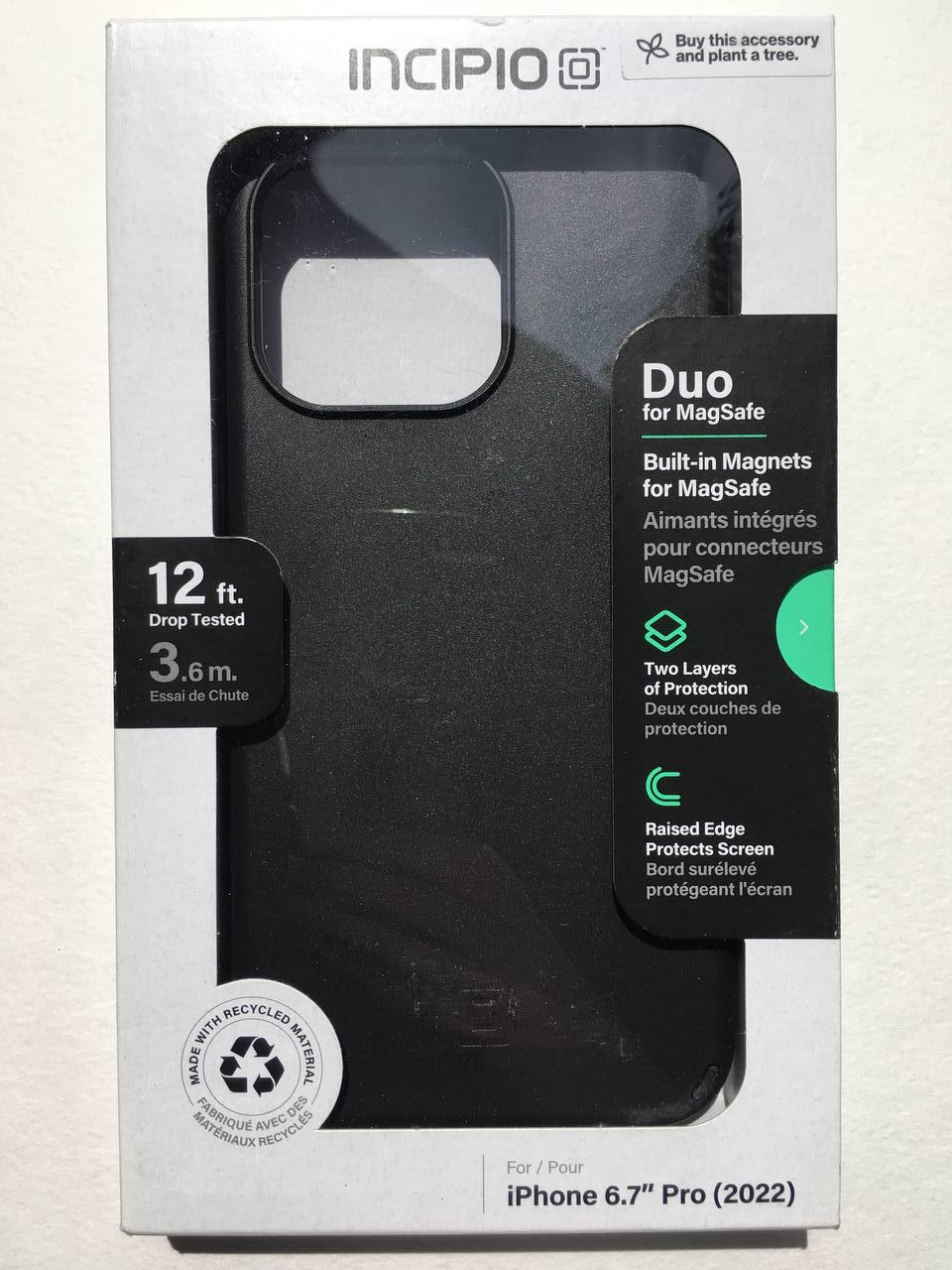 Протиударний чохол Incipio Duo MagSafe IPH-2035-BLK для Iphone 14 Pro Max (6.7") Black - фото 4