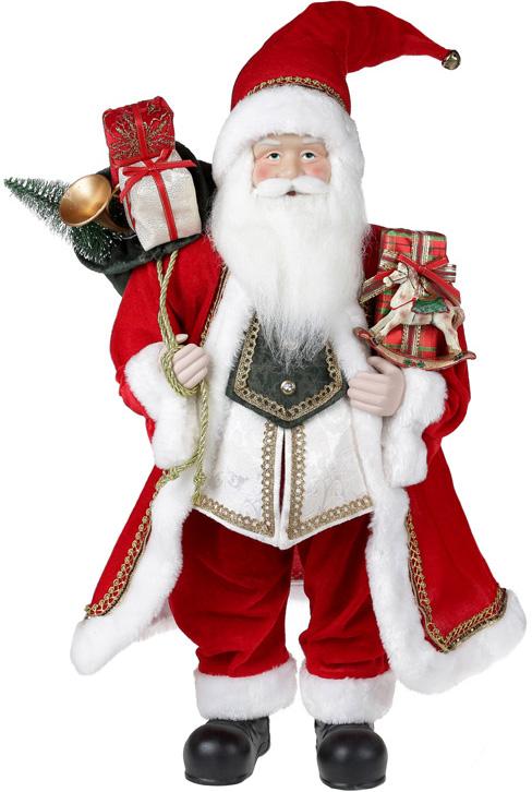 Мягкая игрушка Санта с подарками и Лошадкой 60 см Красный (BD-845-209)