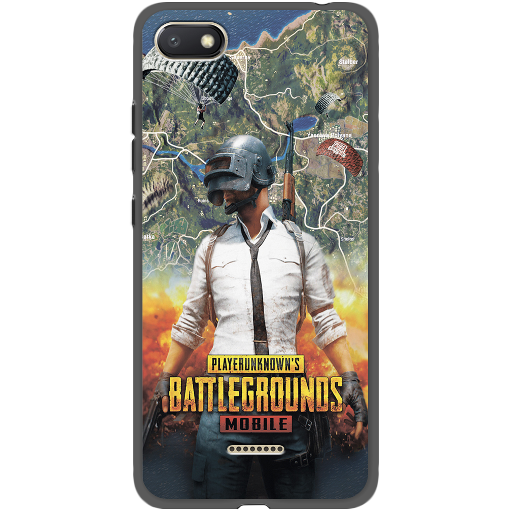 Чехол Boxface Xiaomi Redmi 6A PUBG Mobile Черный силикон (34811-up2309-35160)