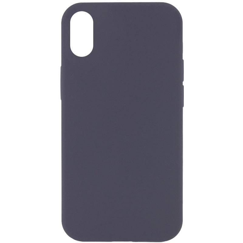 Протиударний Чохол Silicone Case Full Protective (AA) для Apple iPhone X / XS (5.8") Dark Grey