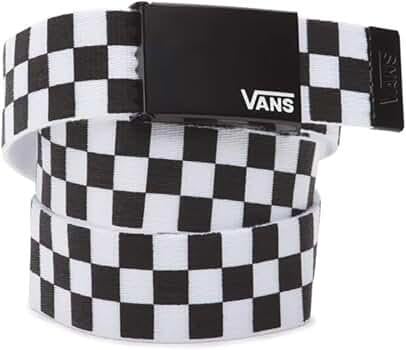 Ремень VANS Deppster II Web Belt Black/White Checker Черно-белый