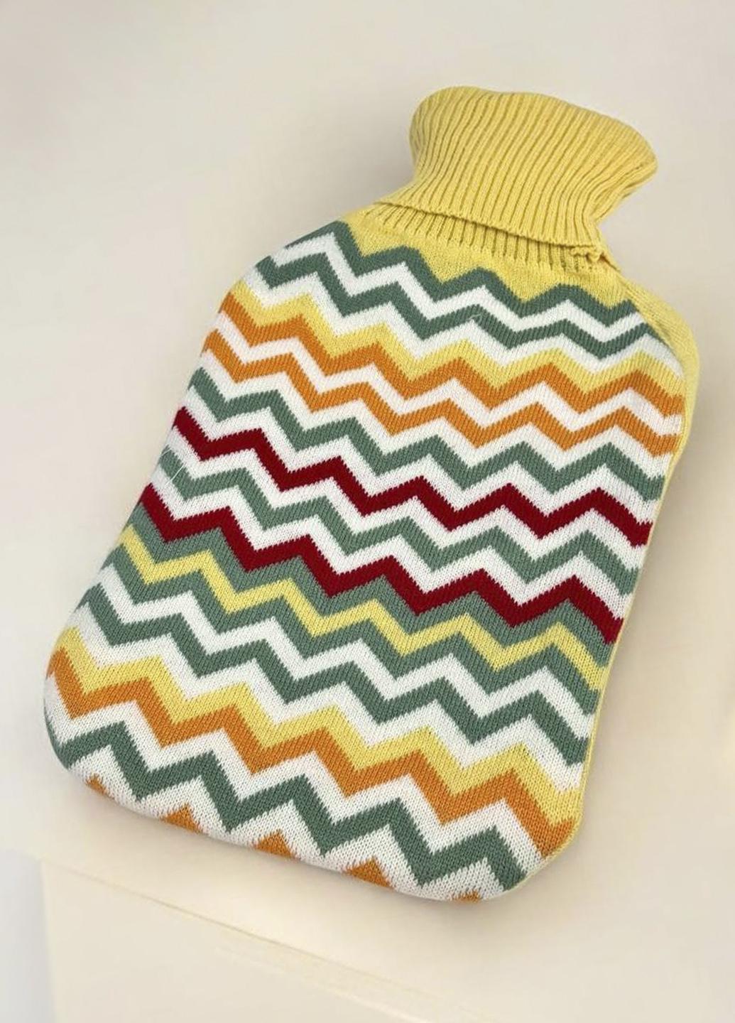 Грелка для тела водяная Laska текстильная 1600 мл 33х20 см Разноцветный (694117)