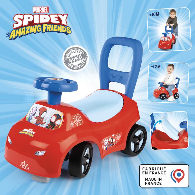 Машина для катания малыша Smoby Марвел Спиди с 10 месяцев (720546) - фото 2