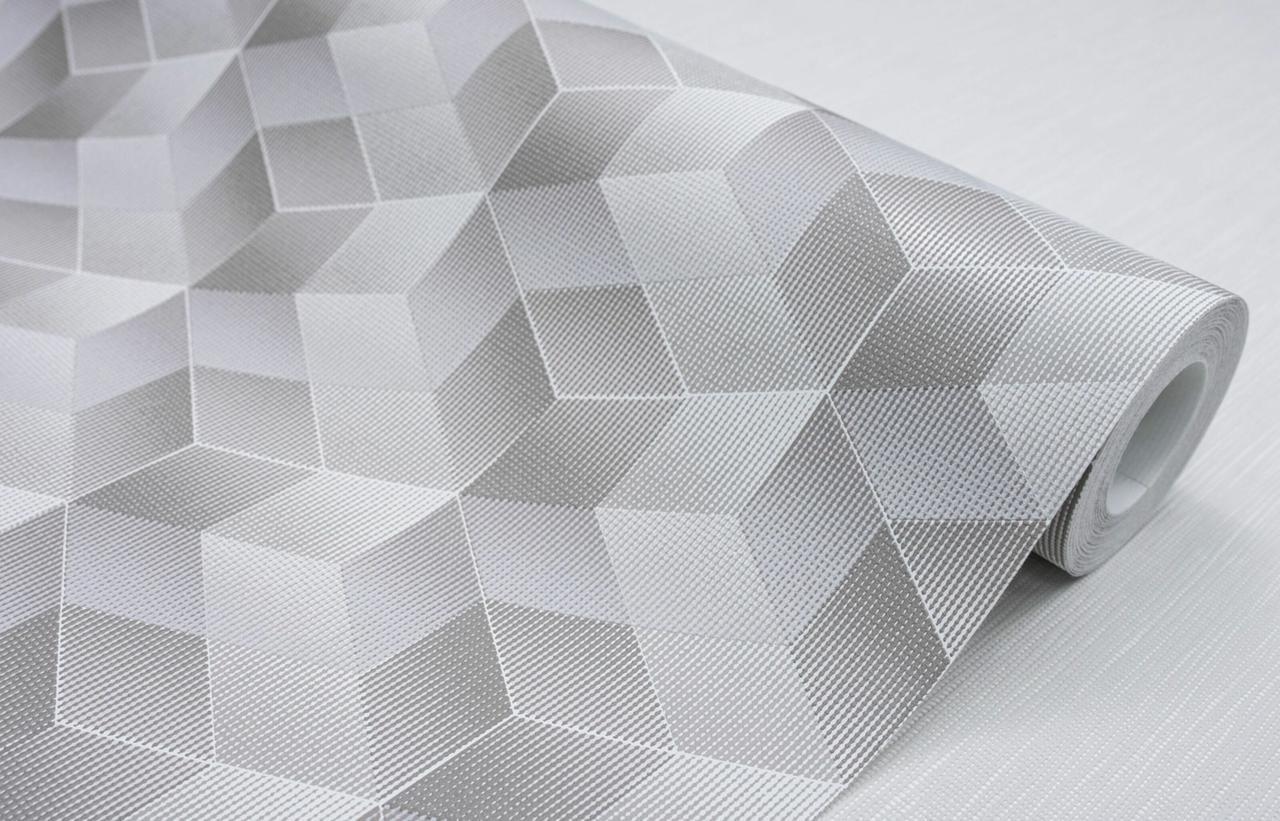 Обои флизелиновые SINTRA Matrix 524831 декор вспененный винил 1,06х10,05 м Серый