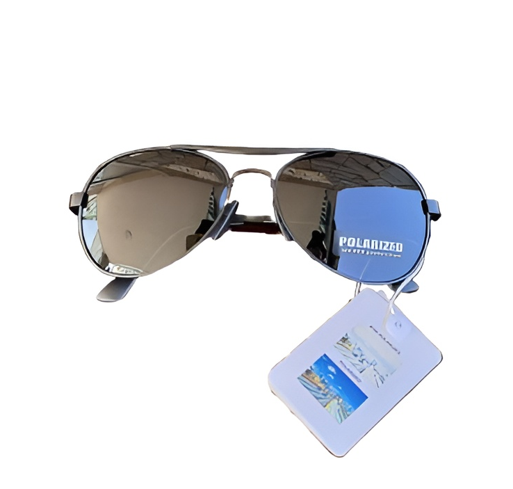 Солнцезащитные очки мужские Polaroid Aviator поляризационные антибликовые капля матовые Зелено-серый (eb59d0f7) - фото 1