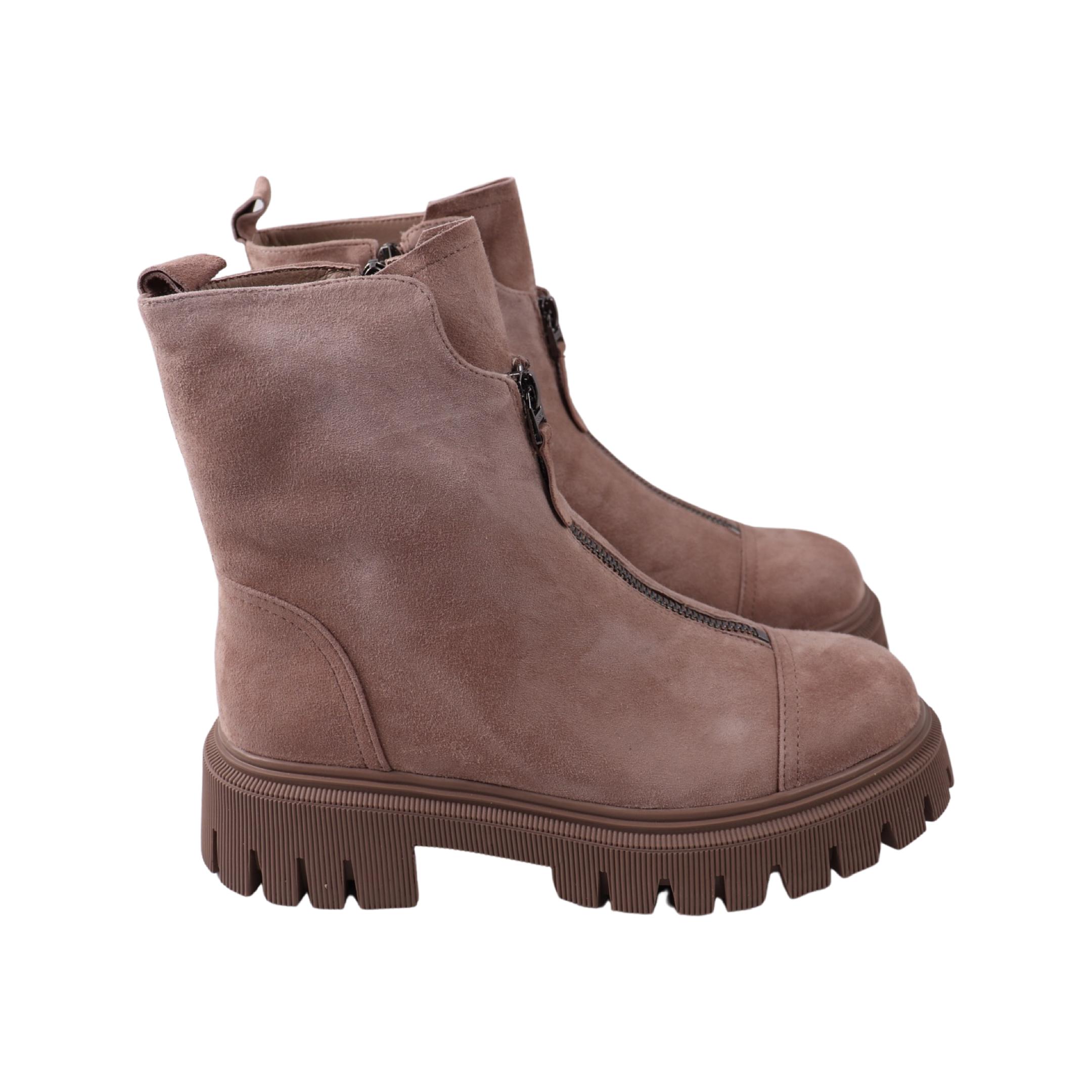 Ботинки женские Melanda 224-24ZHC натуральная замша р. 37 Капучино (29182986)