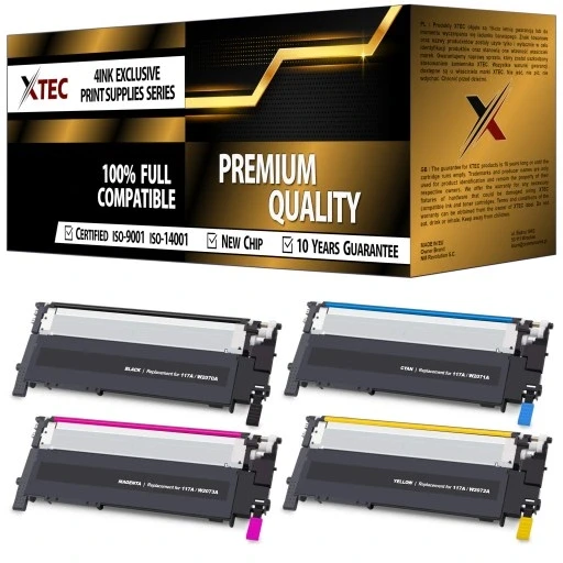 Набір тонерів 117a для принтера HP Color Laser 150a/150nw/178nw/179fnw з чіпом 4 шт. (2697564256)
