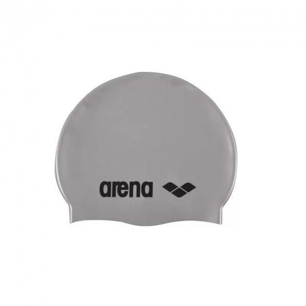 Шапка для плавания детская Arena CLASSIC SILICONE JR OSFM Серебристый (3468333887700)