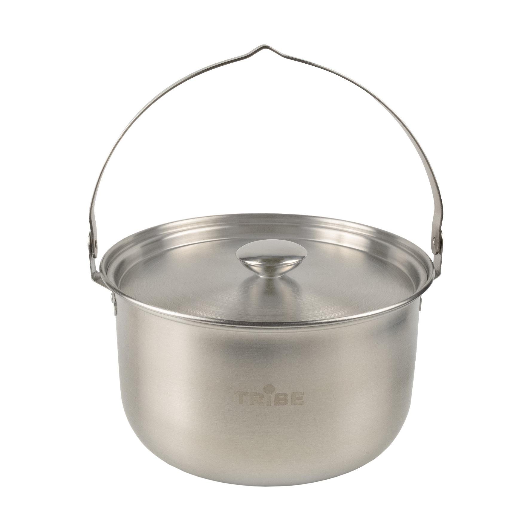 Казанок туристичний Tribe Family Pot з нержавіючої сталі 3,5 л (T-FH-0005-metal) - фото 3 Казанок туристичний Tribe Family Pot з нержавіючої сталі 3,5 л (T-FH-0005-metal) - фото 3