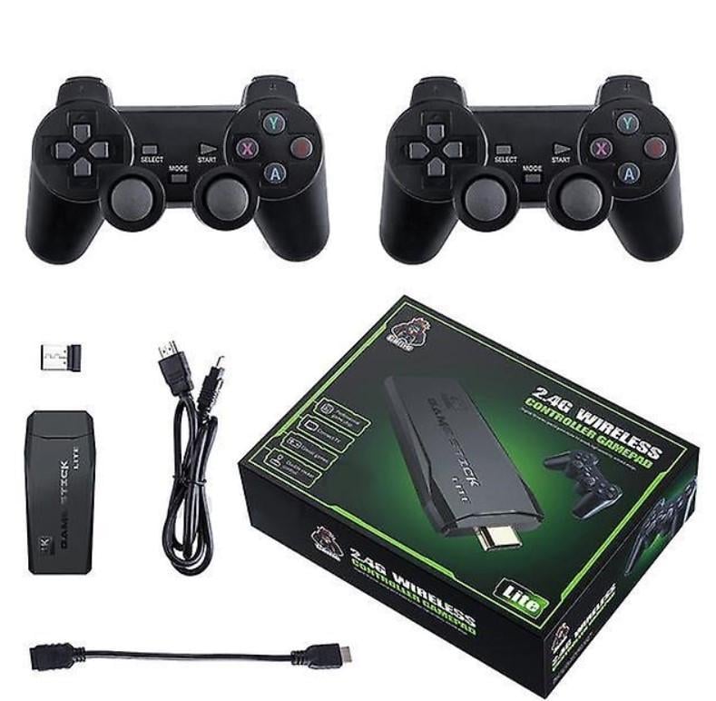 Приставка игровая с беспроводными джойстиками Game Stick 8626 64 Gb HDMI Black (589503)