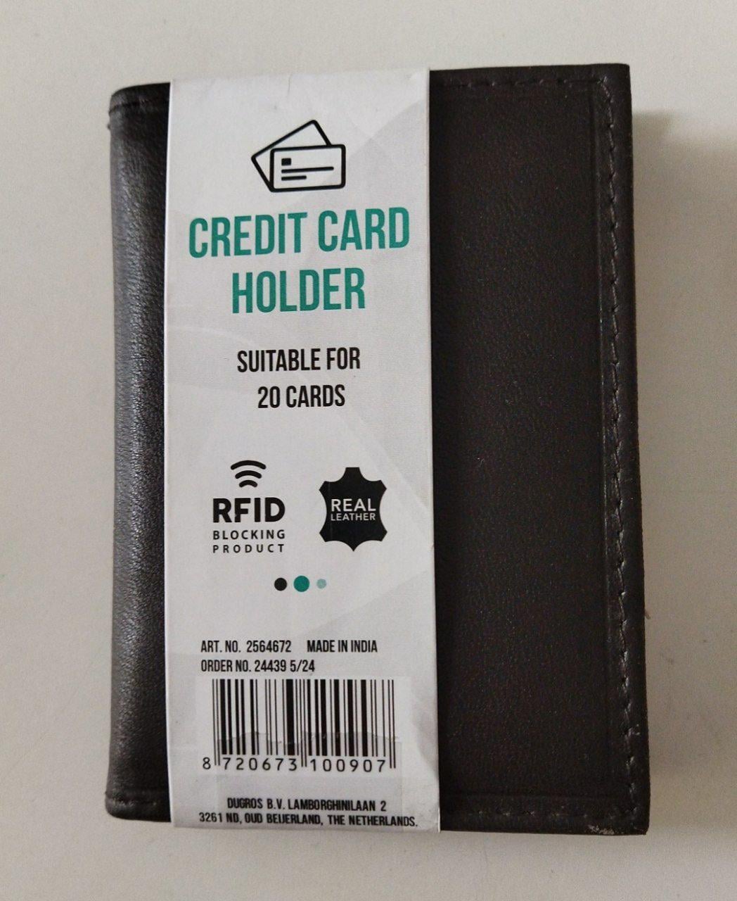 Картхолдер для платіжних карток RFID blocking шкіряний