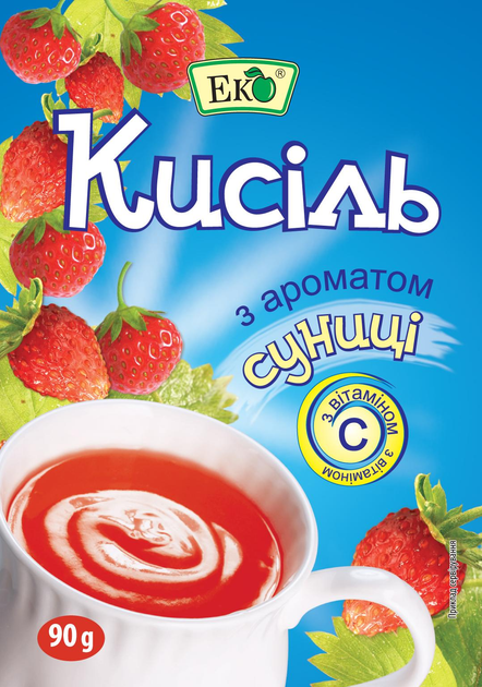 Кисіль з ароматом Суниця Еко 90 г (27707)