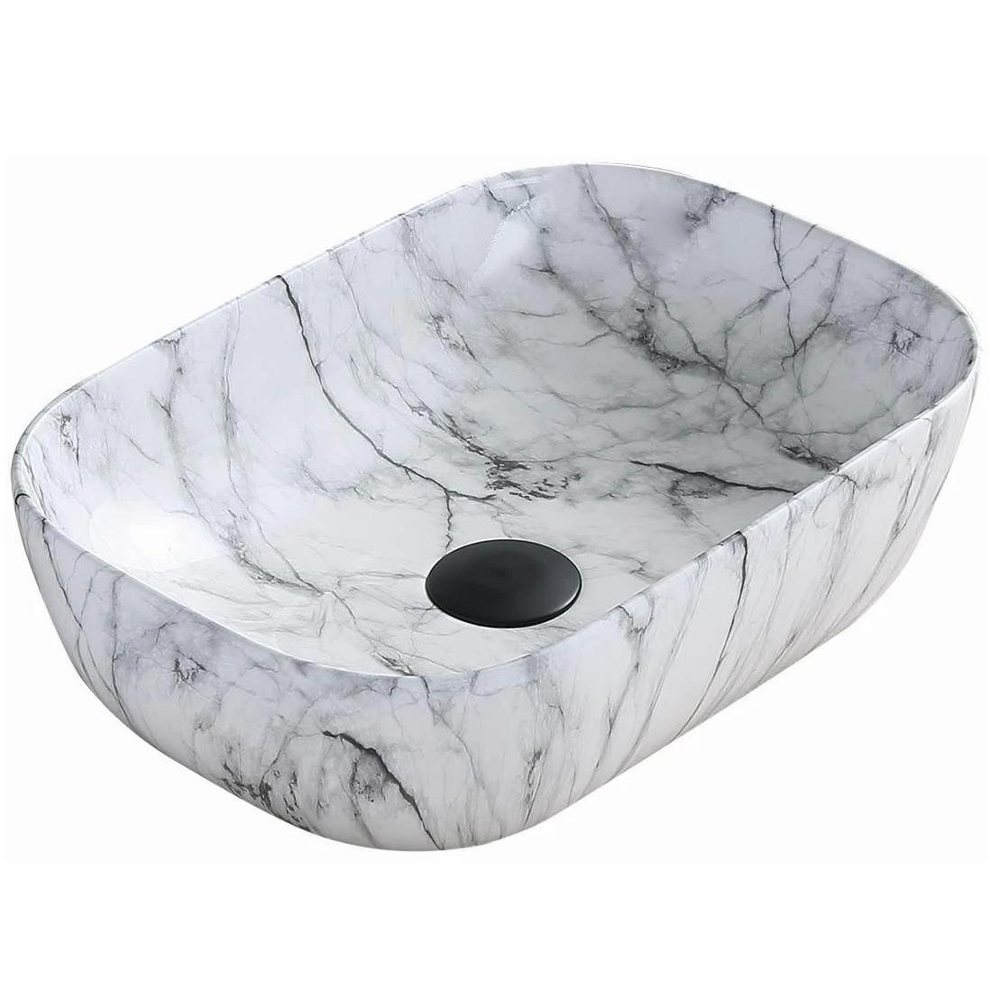 Умывальник накладной Mexen RITA MARBLE MATT MEX-21084591 455x325x135 мм Серый (162792)