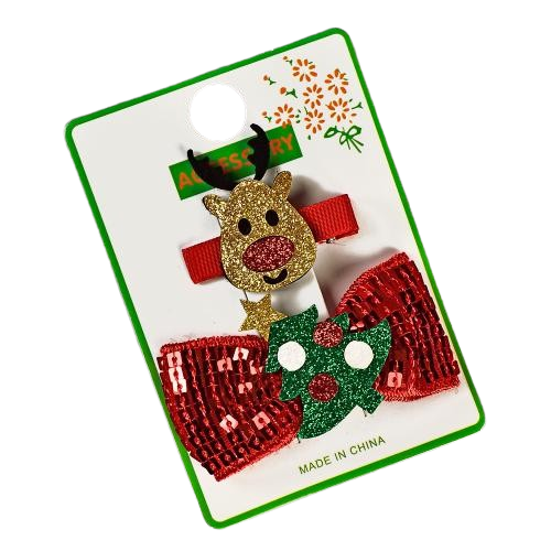 Заколка для волос Stenson Happy New Year WW02153 2 шт. (13925319)