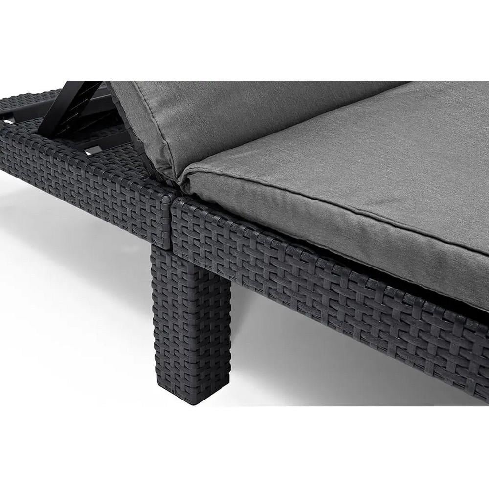 Шезлонг Keter Daytona Deluxe с подушками Графитовый (252223) - фото 9 Шезлонг Keter Daytona Deluxe с подушками Графитовый (252223) - фото 9
